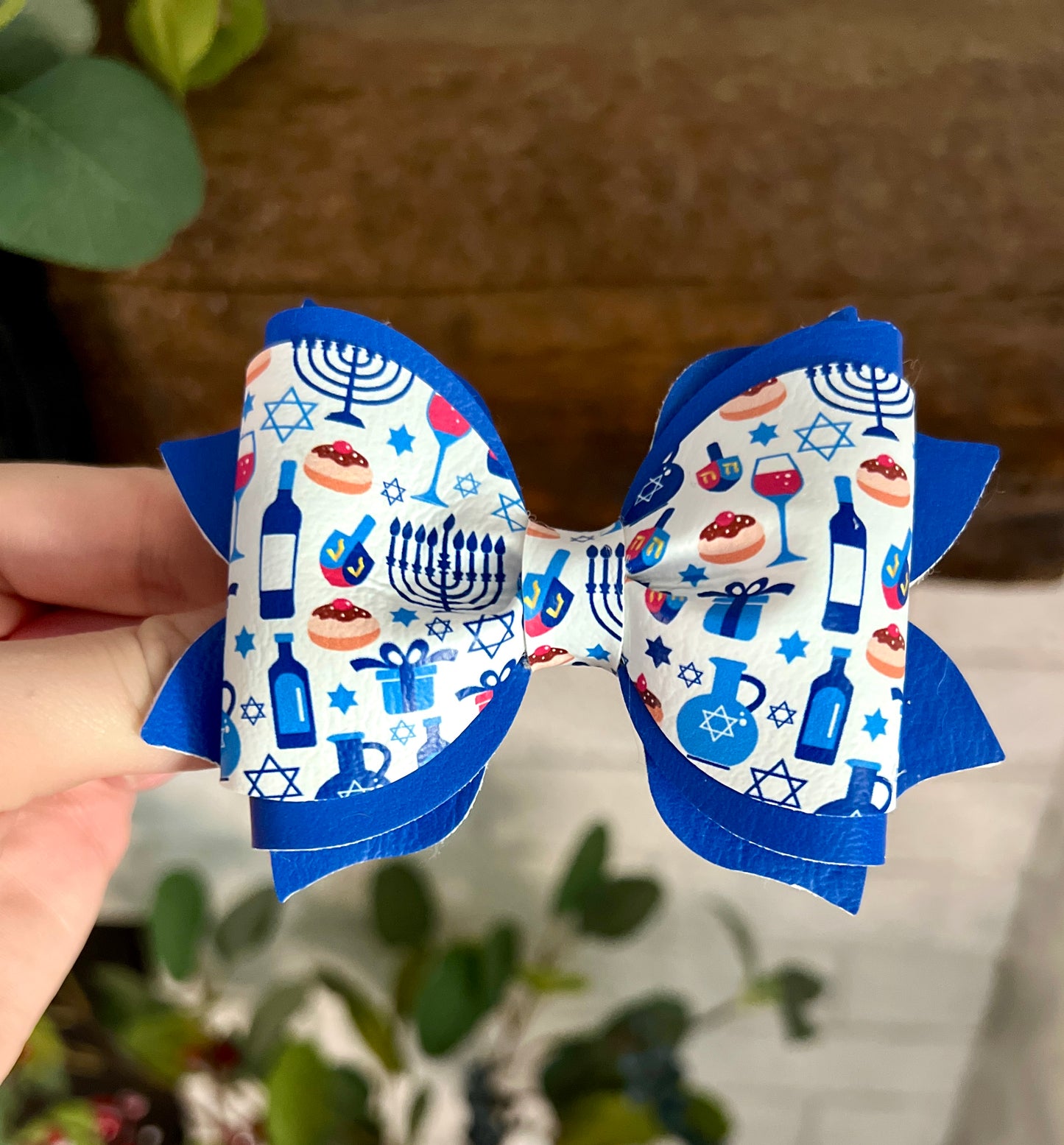 Rachel - 4" - Blue Hanukkah
