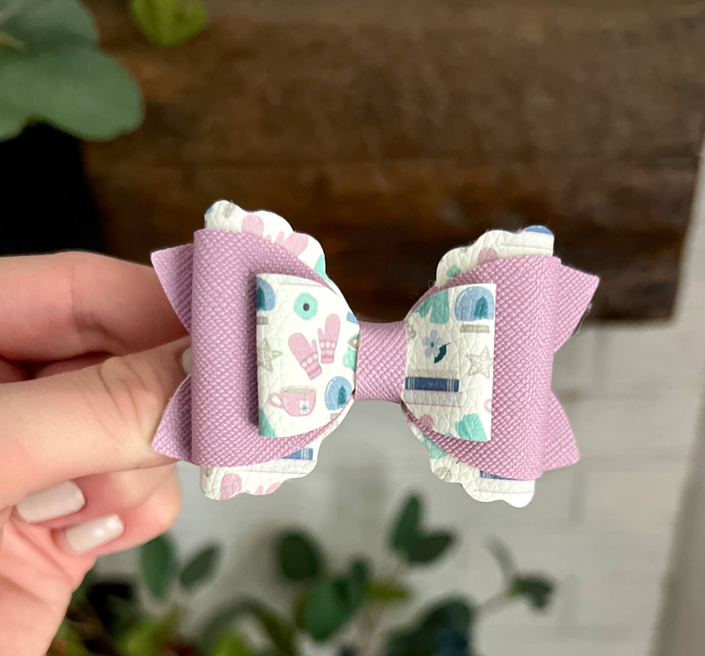 Deborah - 3" Piggies - Purple Winter Things