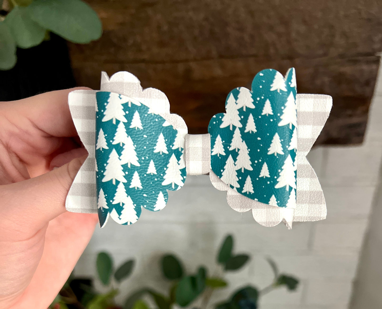 Ruth - 4" - Teal Trees