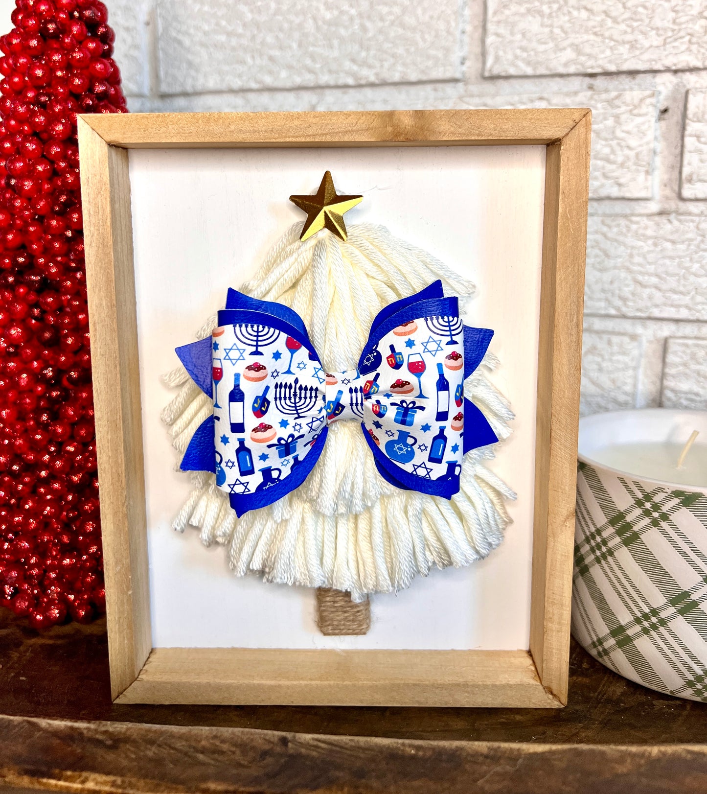 Rachel - 4" - Blue Hanukkah